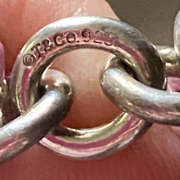 Authentic TIFFANY and CO 1837 Bracelet & Necklace Set Interlocking Circle Clasp - Picture 5 of 11